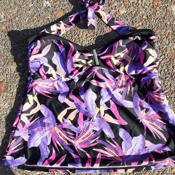 Jacqueline Smith swim top sz 14 - Picture 1 of 3